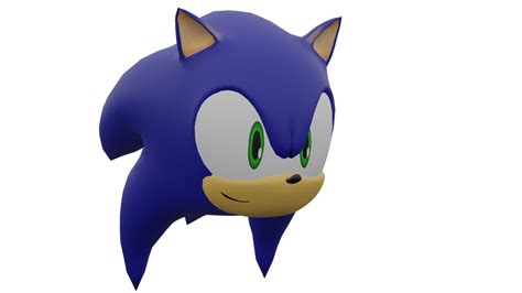 Sonic Head Render By Knirblx On Deviantart