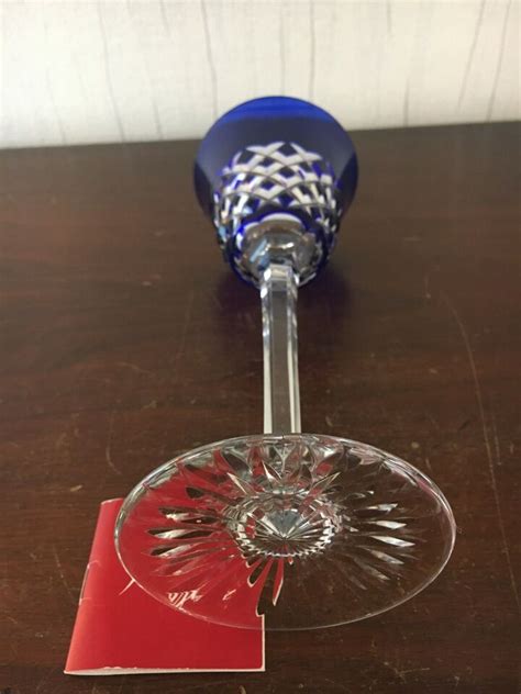 Verre Doubl Bleu Mod Le Burgos En Cristal De Baccarat Ebay