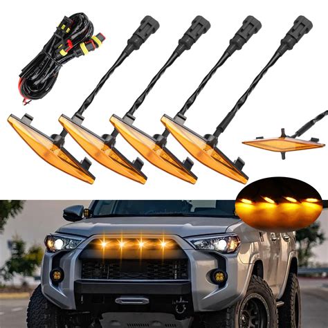 X Raptor Style Amber Led Front Grill Light For Toyota Runner Trd Pro