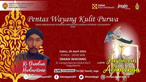 Pentas Wayang Kulit Purwa Lakon Janjangan Abimanyu Youtube