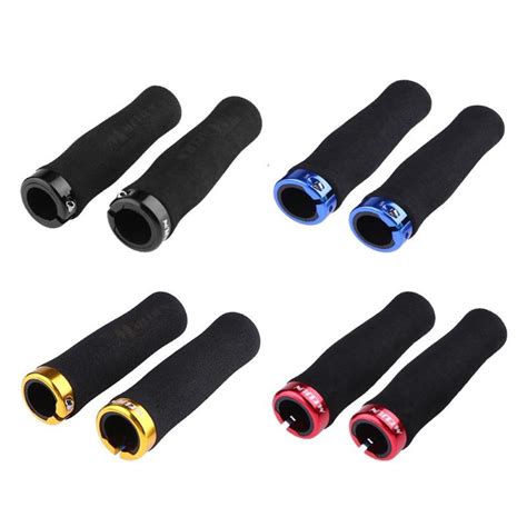 1 Pair Ultralight Eva Foam Lockable Bike Handlebar Grips For Mtb