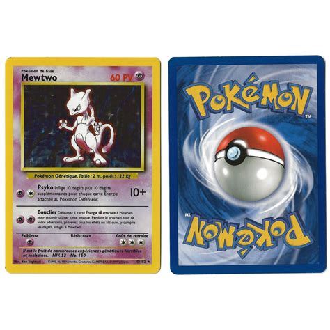 Mewtwo Set De Base Holo Unlimited Fran Ais Voir Scan