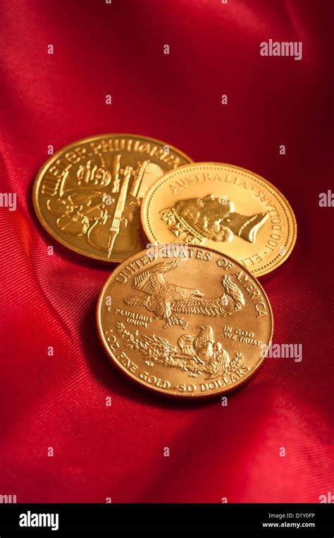 gold bullion coins Stock Photo - Alamy