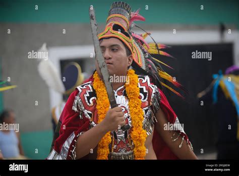 Tixtla Guerrero Mexico 10th Aug 2023 Nahua Citizen Representing