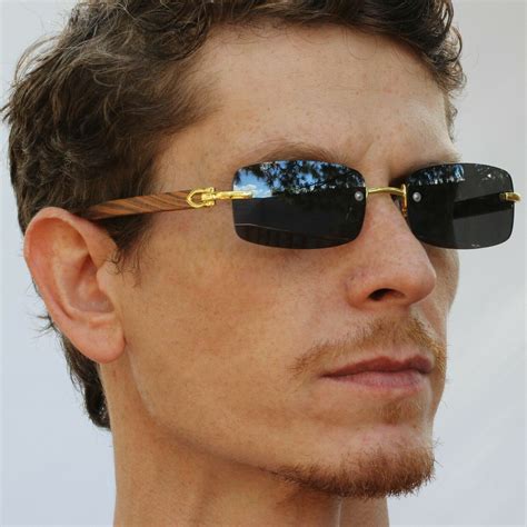 Thin Rectangle Sunglasses Mens Coretta Hendrickson