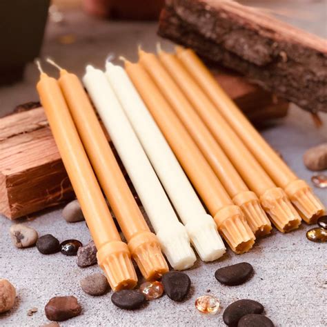 100 Pure Beeswax Taper Candles Set Of 2 Pure Organic Beeswax Etsy