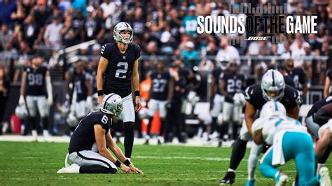 Raiders Week 3 Overtime Victory Vs Dolphins Sounds Of The Game