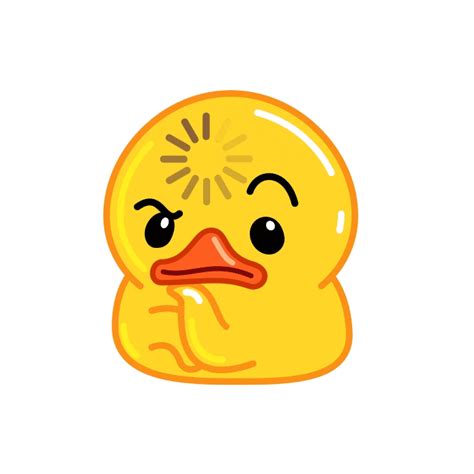 Utya Duck Telegram Stickers On Behance Telegram Stickers Cute