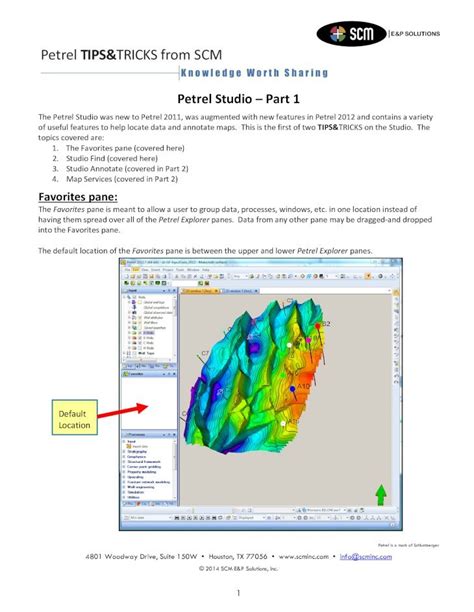 PDF E P SOLUTIONS Petrel TIPS TRICKS From SCM Petrel TIPS TRICKS