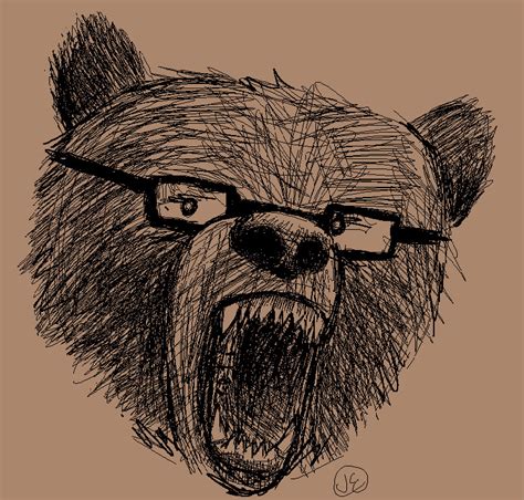 Bear with Glasses by PartyhardPorygon on DeviantArt