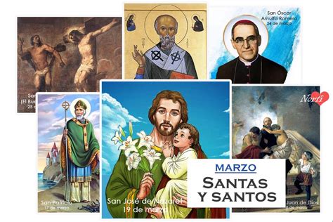 Santas Santos Y Santoral Católico Del Mes De Marzo 2023