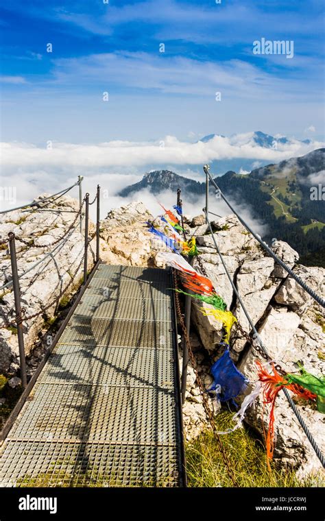 Summit Of The Kampenwand Stock Photo Alamy