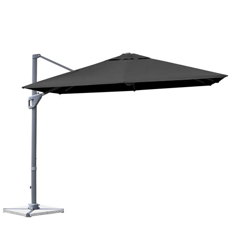 10 X 10 Feet Patio Offset Cantilever Umbrella With Aluminum 360 Degree