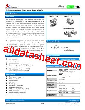 Un E L Datasheet Pdf Socay Electornics Co Ltd