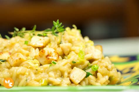 Risoto de Frango Limão Siciliano Risoto Fácil