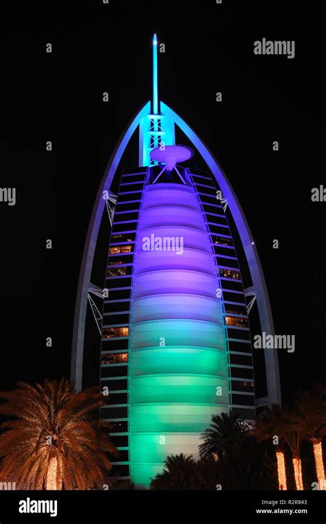 burj al arab at night,dubai Stock Photo - Alamy