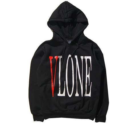 2016 Streetwear Black White Vlone Hoodie Men Women Fashion Hooded