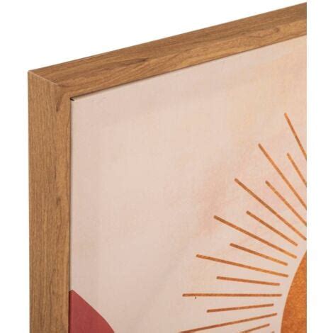 Gerahmter Leinwanddruck Sonne Holz 58x78 Cm Atmosphera