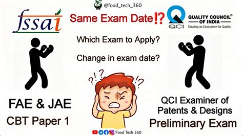 Fssai Exam Qci Exam On Same Day Which Exam To Apply Change In