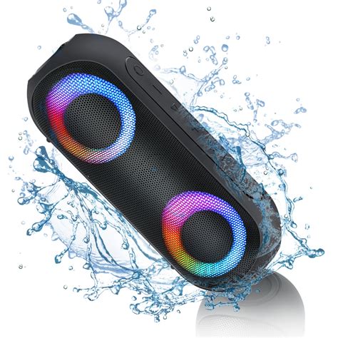 Bluetooth Speakers with Light, Portable Bluetooth Wireless(100FT Range ...