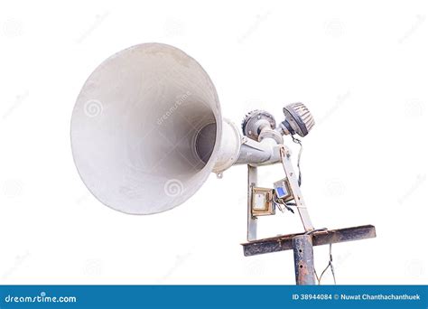 Old loudspeaker isolated stock photo. Image of sound - 38944084