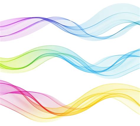 Premium Vector Vector Abstract Colorful Flowing Wave Lines Isolated