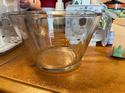 Pampered Chef Glass 8 Cup Batter Bowl Etsy