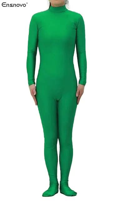 Aliexpress Buy Ensnovo Spandex Full Body Suit Lycra Bodysuit