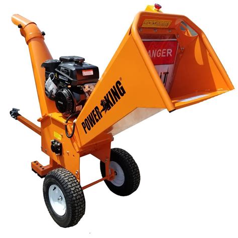 Power King 5 In 14 HP Gas Powered Commercial Chipper Shredder With