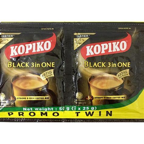 Kopiko Black Coffee 3 In One Twin Pack Shopee Philippines