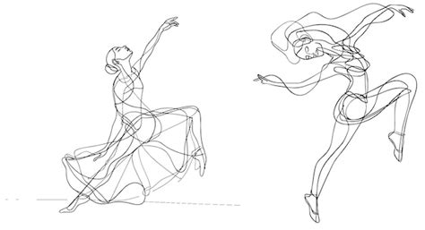 Premium Vector Continuous Line Drawing Ballerina Ballet Dancer