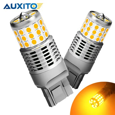 AUXITO 2Pcs T20 WY21W W21W LED Canbus 7440 LED Bulb Car Turn Signal