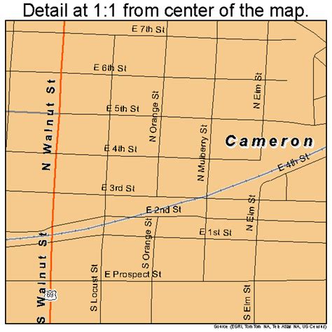 Cameron Missouri Street Map 2910828