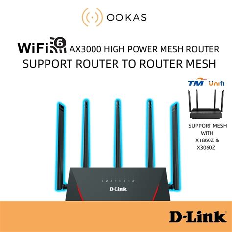 D Link Dir X3000z For Tm Unifi Dir X3060z And Dir X1860z Ax3000 Mesh