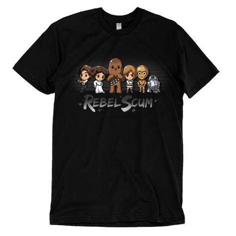 Rebel Scum Star Wars T-Shirt - Luke Skywalker, Han Solo, Chewie