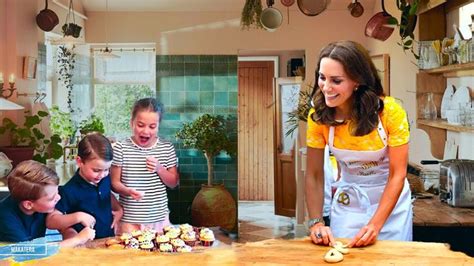 Touching Catherine Baking Cakes With George Charlotte And Louis For