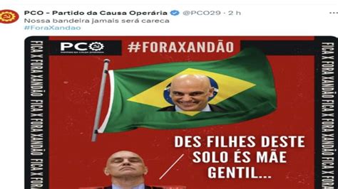 Fica X Fora Xand O Pco Ironiza Decis Es De Alexandre De Moraes E