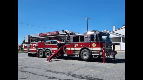 Northern Lebanon Fire Emergency Service Tower 57 Youtube