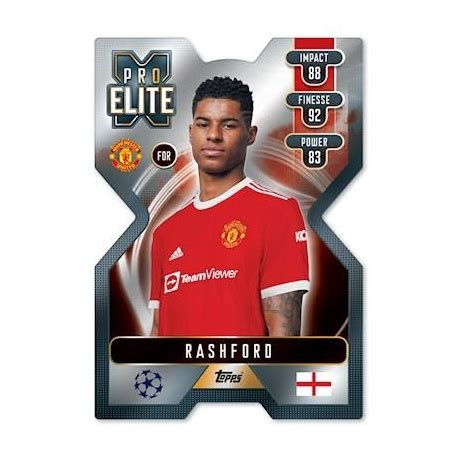 Sale Trading Cards Marcus Rashford Pro Elite Topps Match Attax Extra