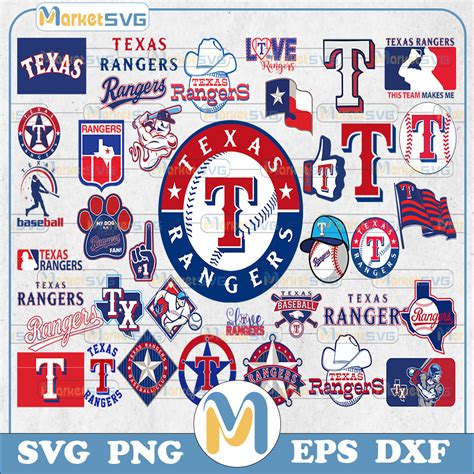 37 Files Texas Rangers Baseball Team Svg Texas Rangers Svg Inspire