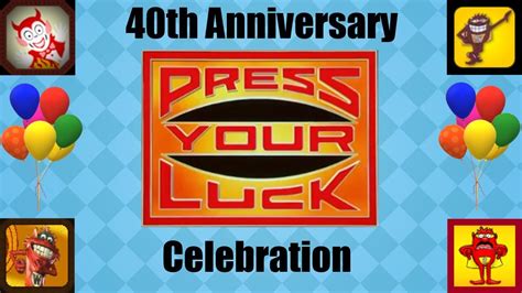 Press Your Luck 40th Anniversary Celebration Part 2 All Press Your