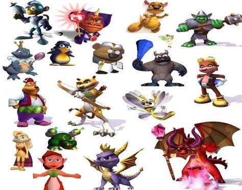 Spyro The Dragon Characters — Printable Worksheet