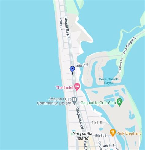 Little Gasparilla Island Map | Color 2018