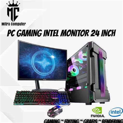 Jual Pc Rakitan Gaming Core I Hdd Tb Vga B Led Inch Siap Pakai