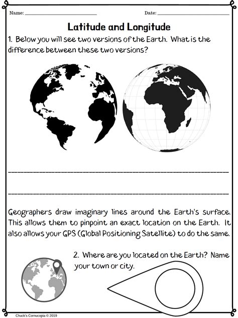 The Elementary Geographer Latitude And Longitude By Teach Simple