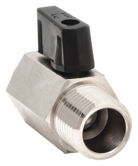 In Nickel Plated Brass Manual Two Way Ball Valve Ef G Cmv