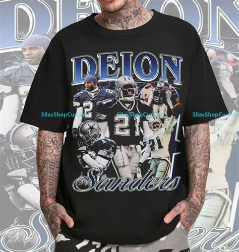 Vintage 90s Graphic Style Deion Sanders T Shirt Deion Sanders Tee