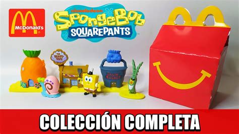 Bob Esponja Cajita Feliz Mcdonalds Colecci N Completa Youtube