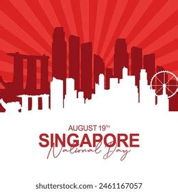 singapore national day poster stock vectors  vector art