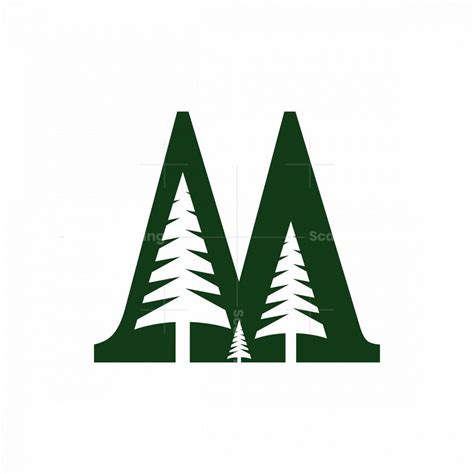 M Pine Tree Logo in 2024 | Tree logos, Tree logo design, Farm logo design